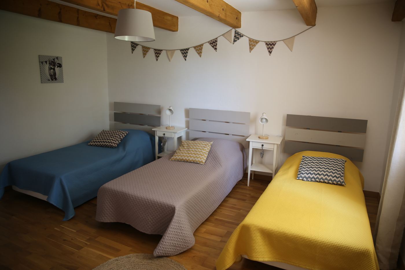 Chambre 3 lits